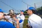 Baseball vs Babson  Wheaton College Baseball players celebrate their victory over Babson to win the NEWMAC Championship for the third year in a row. - (Photo by Keith Nordstrom) : Wheaton, baseball, NEWMAC